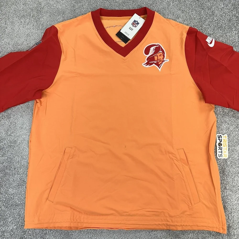 Tampa Bay Buccaneers Pullover Jacket Mens XL Orange Creamsicle NFL Football Nike